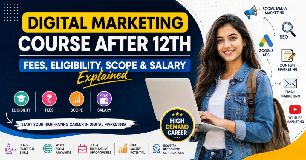 Digital Marketing Course After 12th: Fees, Eligibility, Scope & Salary Explained
